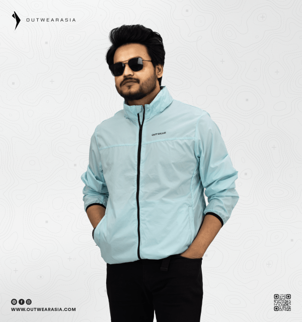 Windbreaker Travel Jacket with Portable Bag